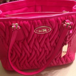 COACH Gathered Leather Kitt Carryall