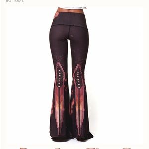 Teeki Sacred Feather Bell Bottoms. Size Small.
