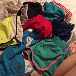Nike, adidas, soffe shorts. 7 pair