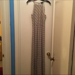 Striped halter dress