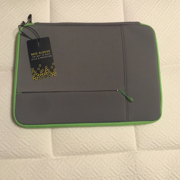 Runetz laptop sleeve lime green