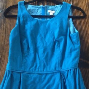 J.crew factory textured cotton dress light blue
