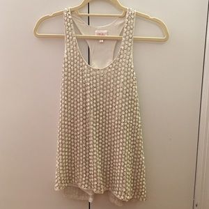 PARKER WHITE EMBELLISHED TANK