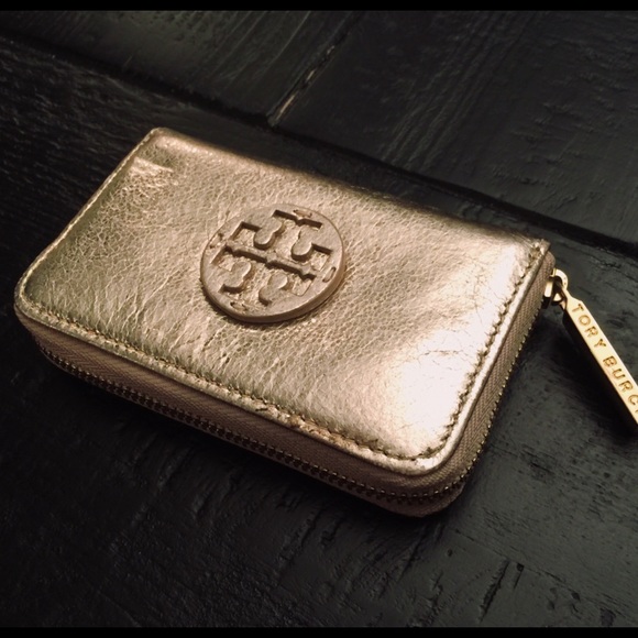 Tory Burch Keychain Wallet Zip Card Case