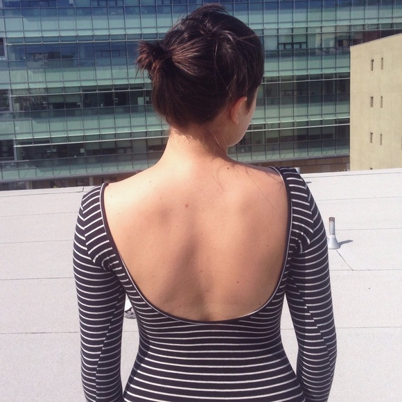 American Apparel Double U Neck Mini Dress