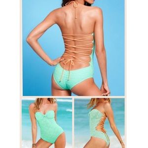 Victoria's Secret Lace-up/Strappy One Piece