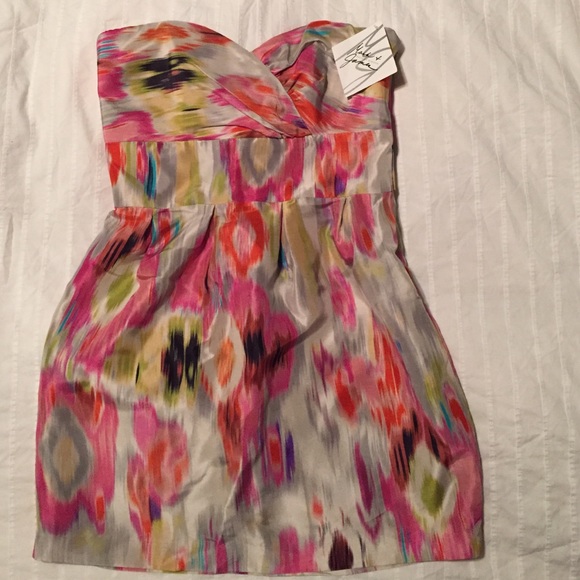 Badgley Mischka strapless bubble dress