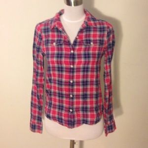 Pink plaid shirt
