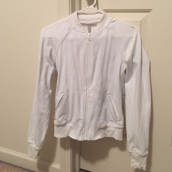 White Lulu Lemon zip up