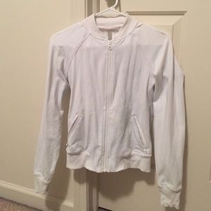 White Lulu Lemon zip up