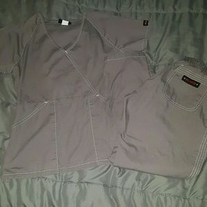 Petite Scrubs SET - gray/pewter