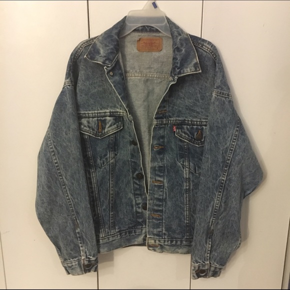 AUTHENTIC VINTAGE LEVIS DENIM JACKET MENS S FIRM