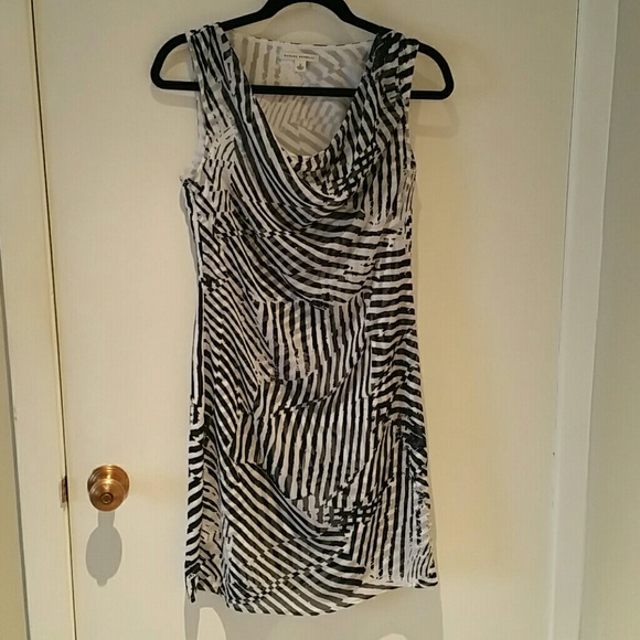 Blue and white strip dress