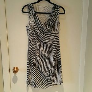 Blue and white strip dress