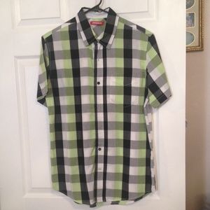 Men's Plaid Button Shirt