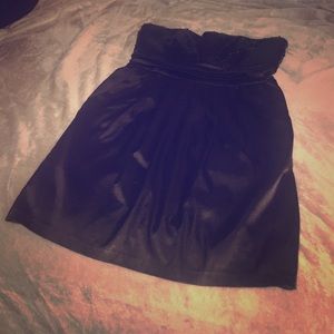 Black Party dress with sequenced top