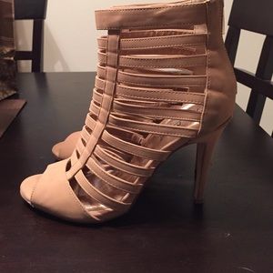 Nude Peep Toe Heels