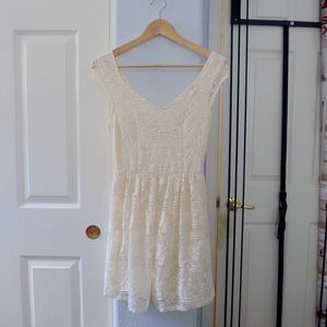Hollister Lace Plunge Skater Dress