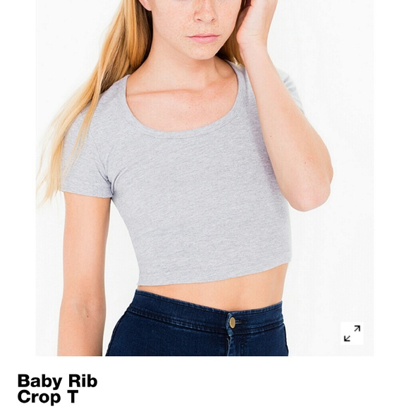 <NEW> AA Baby Rib Crop T! NEW For sale!