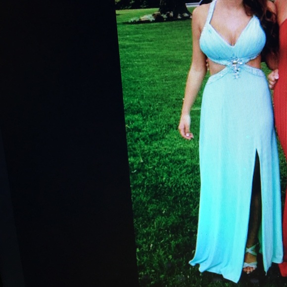 Blue prom dress