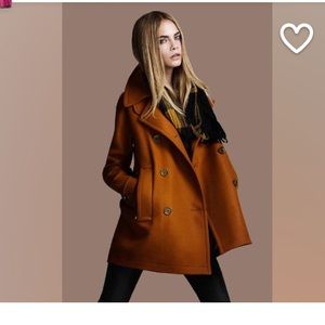 Brand new burnt orange wool coat.