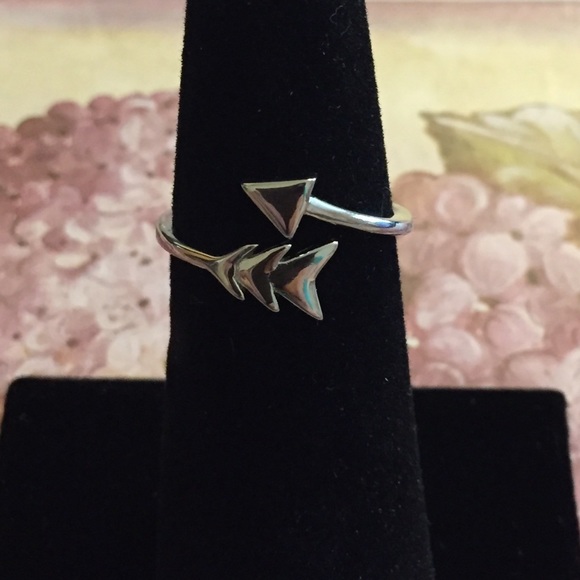 Sterling Silver Arrow Bypass Ring