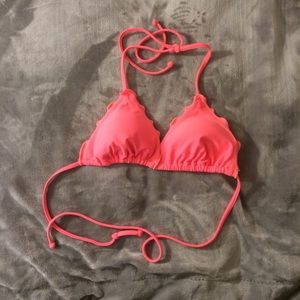 Pink/coral Bikini Top