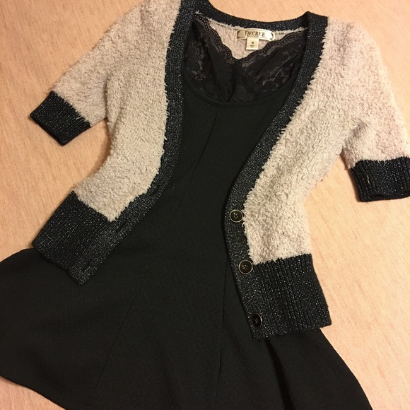 Vintage inspired fuzzy sweater
