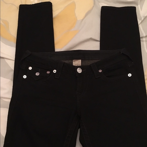Black True Religion legging jeans