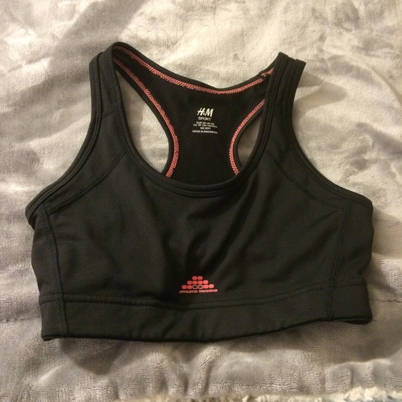 H&M black sports bra