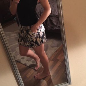 Flower print flowy skirt