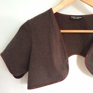 Independent Designer Sweaters - Curved Hem Cropped Cardigan Shrug ♻️ 🇺🇸 Independent Designer Sweaters - Curved Hem Cropped Cardigan Shrug ♻️ 🇺🇸