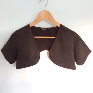 Independent Designer Sweaters - Curved Hem Cropped Cardigan Shrug ♻️ 🇺🇸 Independent Designer Sweaters - Curved Hem Cropped Cardigan Shrug ♻️ 🇺🇸