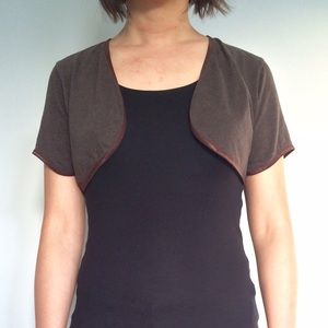 Independent Designer Sweaters - Curved Hem Cropped Cardigan Shrug ♻️ 🇺🇸 Independent Designer Sweaters - Curved Hem Cropped Cardigan Shrug ♻️ 🇺🇸