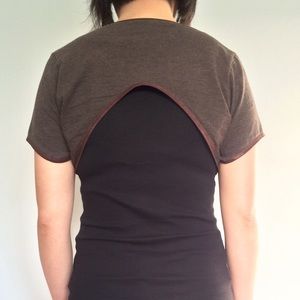Independent Designer Sweaters - Curved Hem Cropped Cardigan Shrug ♻️ 🇺🇸 Independent Designer Sweaters - Curved Hem Cropped Cardigan Shrug ♻️ 🇺🇸