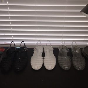3 Pairs of Jelly Shoes