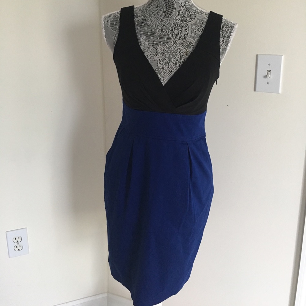 Express colorblock dress with pockets