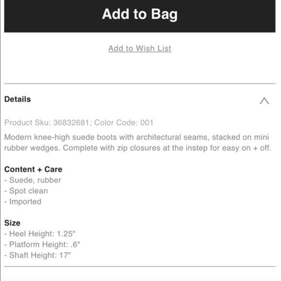 SOLD Urban Outfitter Black Knee High Boot - Picture 4 of 4