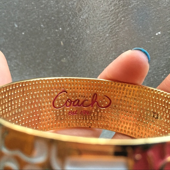 Coach Gold & Multi Color Design Bangle - Picture 3 of 4