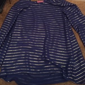 Blue and sliver tshirt