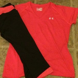 Under Armour workout outfit. EUC.