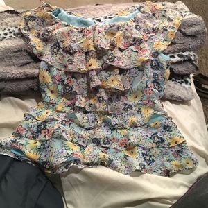 Odille flower ruffle top