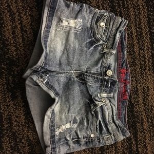 Wallflower jean shorts