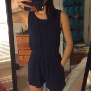 Navy Blue Romper