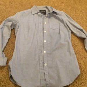 Blue button down shirt/cardigan