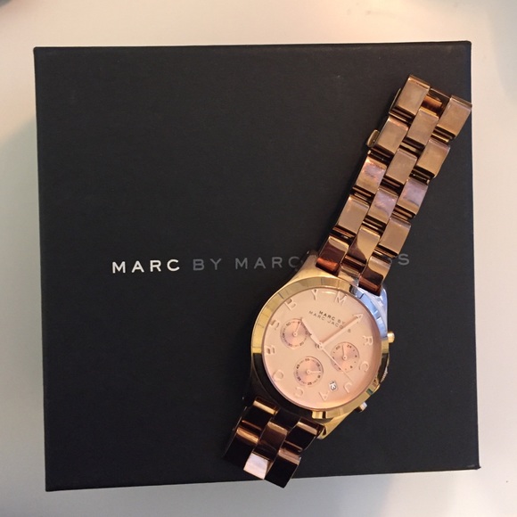 Marc by Marc Jacobs Accessories - Marc by Marc Jacobs Henry rose gold chain watch