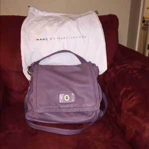 Large purple leather Marc by Marc Jacobs bag
