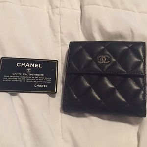 CHANEL CC Quilted Leather  Wallet