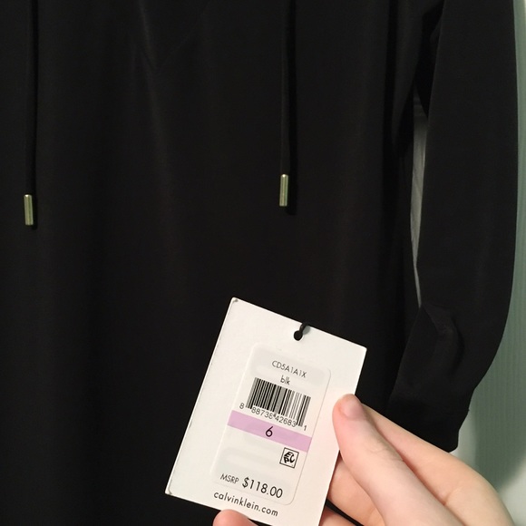 ▪️ Black Lattice Top Chic Dress ▪️ Calvin Klein - Picture 3 of 4