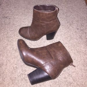 Brown booties